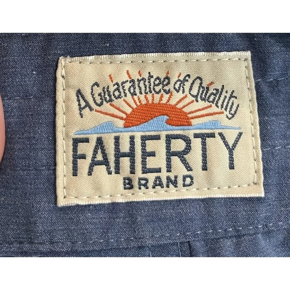 Faherty Blue Green Colorblock‎ Men's Activewear Board Shorts Size 30